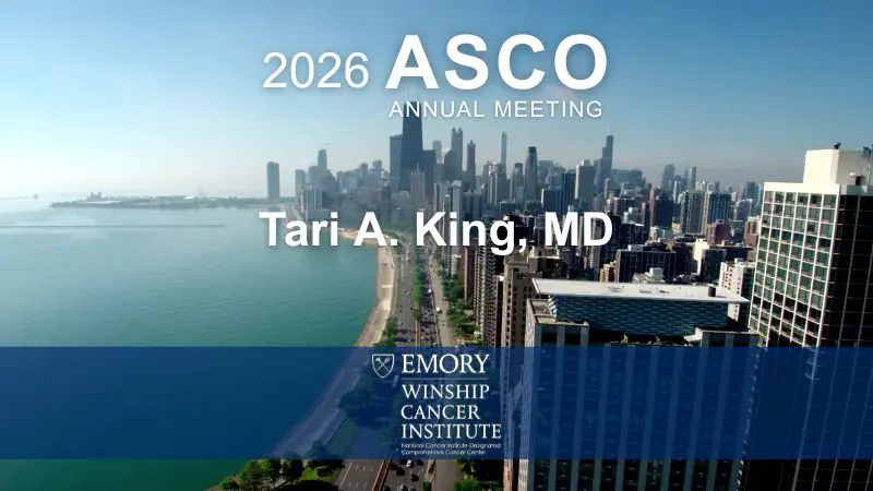 ASCO 2026 introduction graphic for Tari King, MD