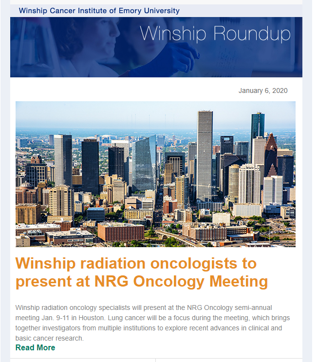 Winship Roundup | January 6, 2020