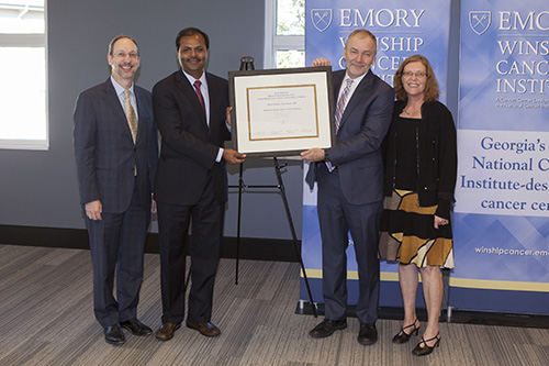 Photo of Ramalingam honored with Goizueta Chair for Cancer Research at Winship