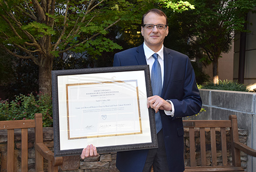 Photo of Saba Named Inaugural Recipient of Lynne and Howard Halpern Chair in Head and Neck Cancer Research
