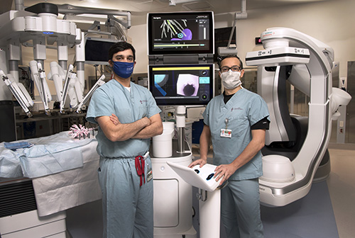 Photo of Emory Saint Joseph's Hospital first in Georgia to use new robot to help diagnose and treat lung cancers earlier