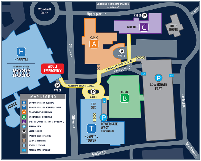 Map of Emory Campus
