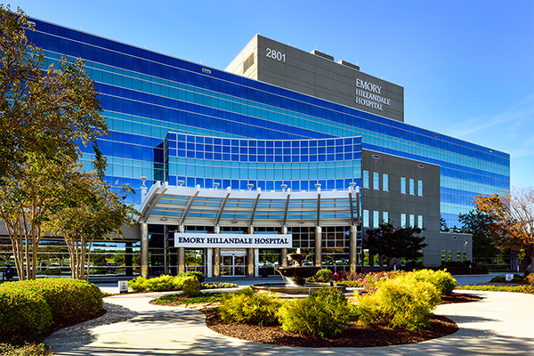 Front of Emory Hillandale Hospital