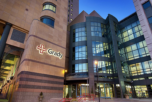 Front of Grady Memorial Hospital