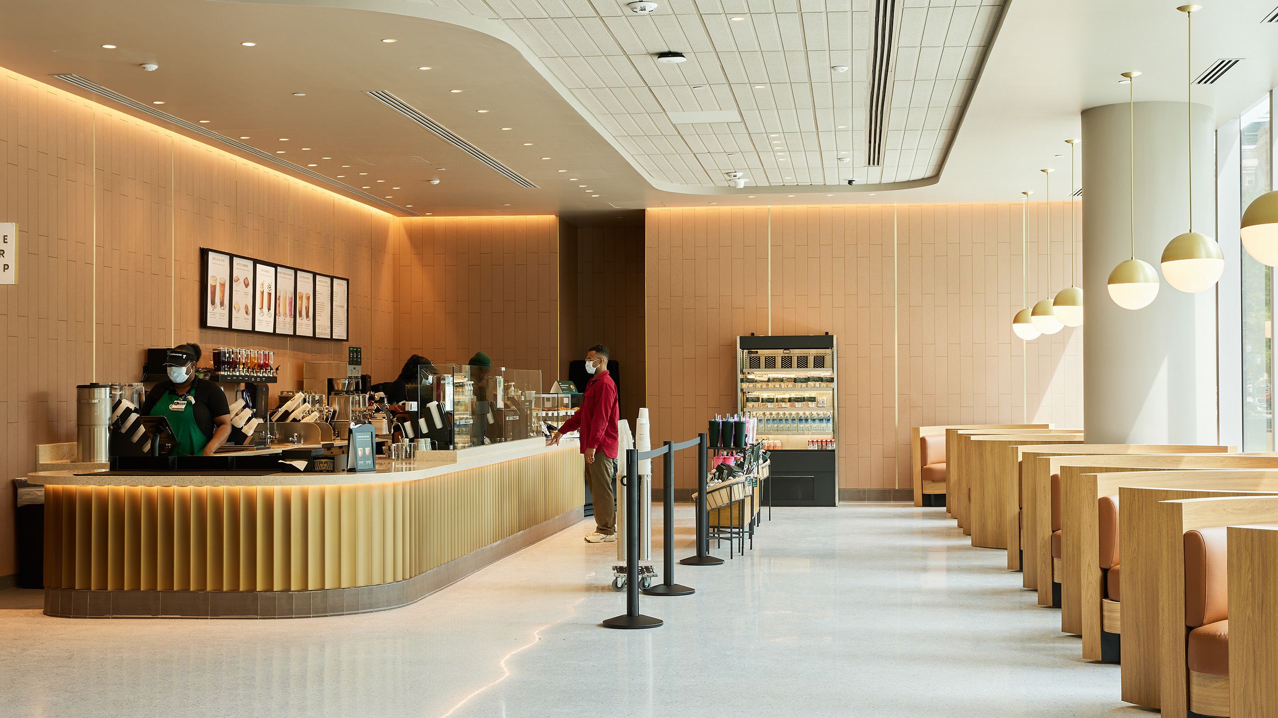 Starbucks café on first floor of Winship at Emory Midtown