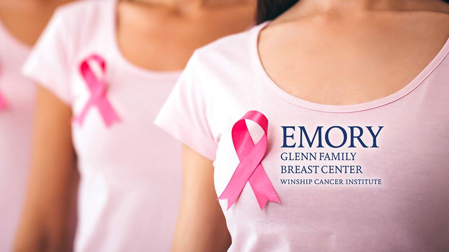 Stock image of women wearing pink for breast cancer awareness