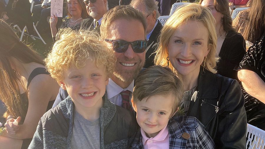 Matt and Liz Ames with their two sons.