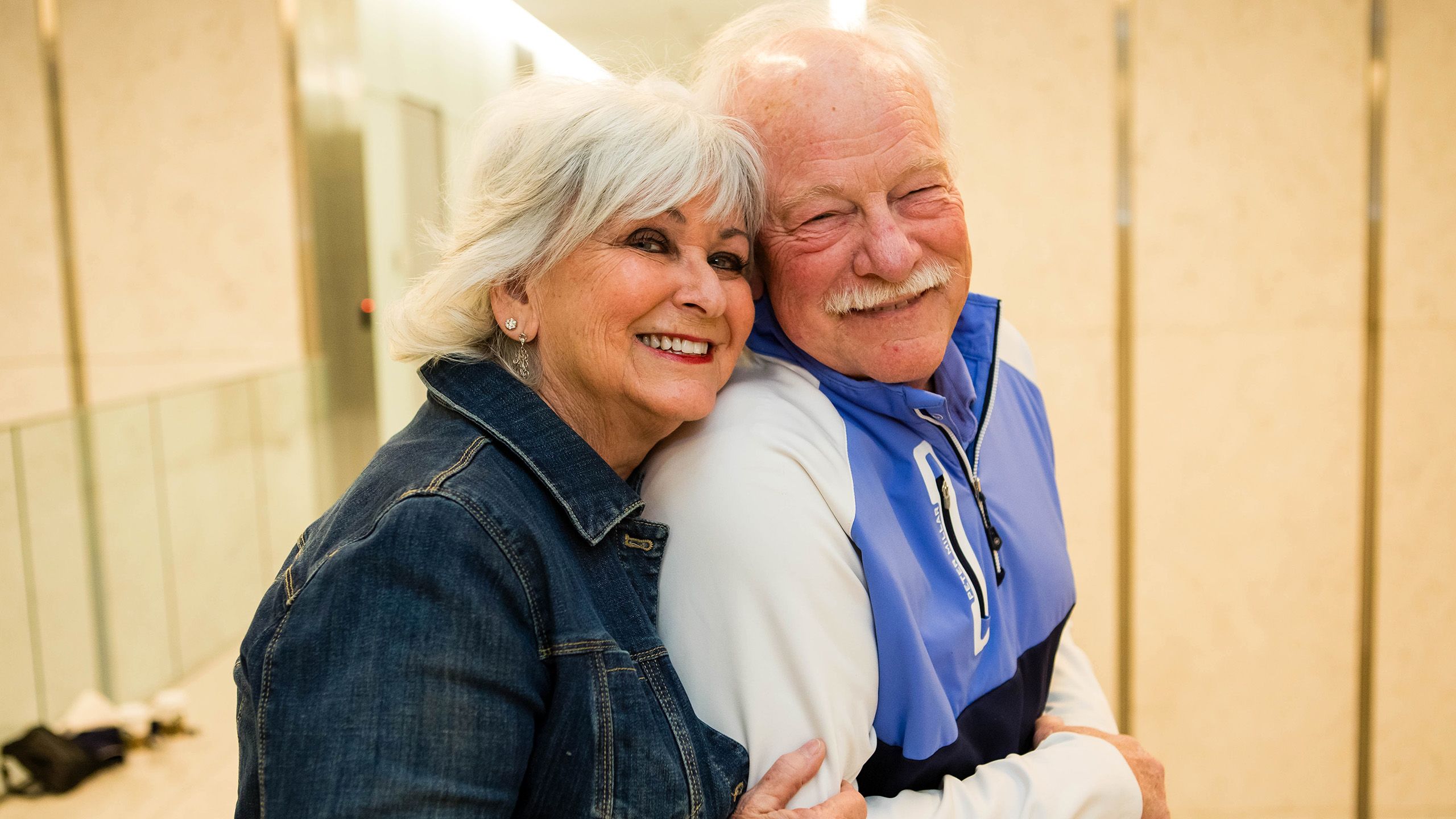Cancer survivor Keith Sievers with his wife, Robin