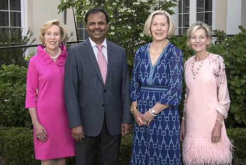 Winship Executive Director Suresh Ramalingam, MD, and event chairs Missy Craver, Kay Buckham and Susan Flinn