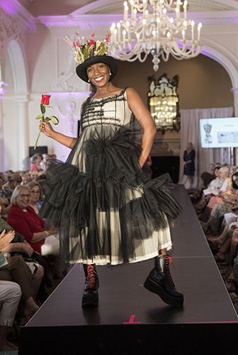 Tamara Mobley walks the runway.