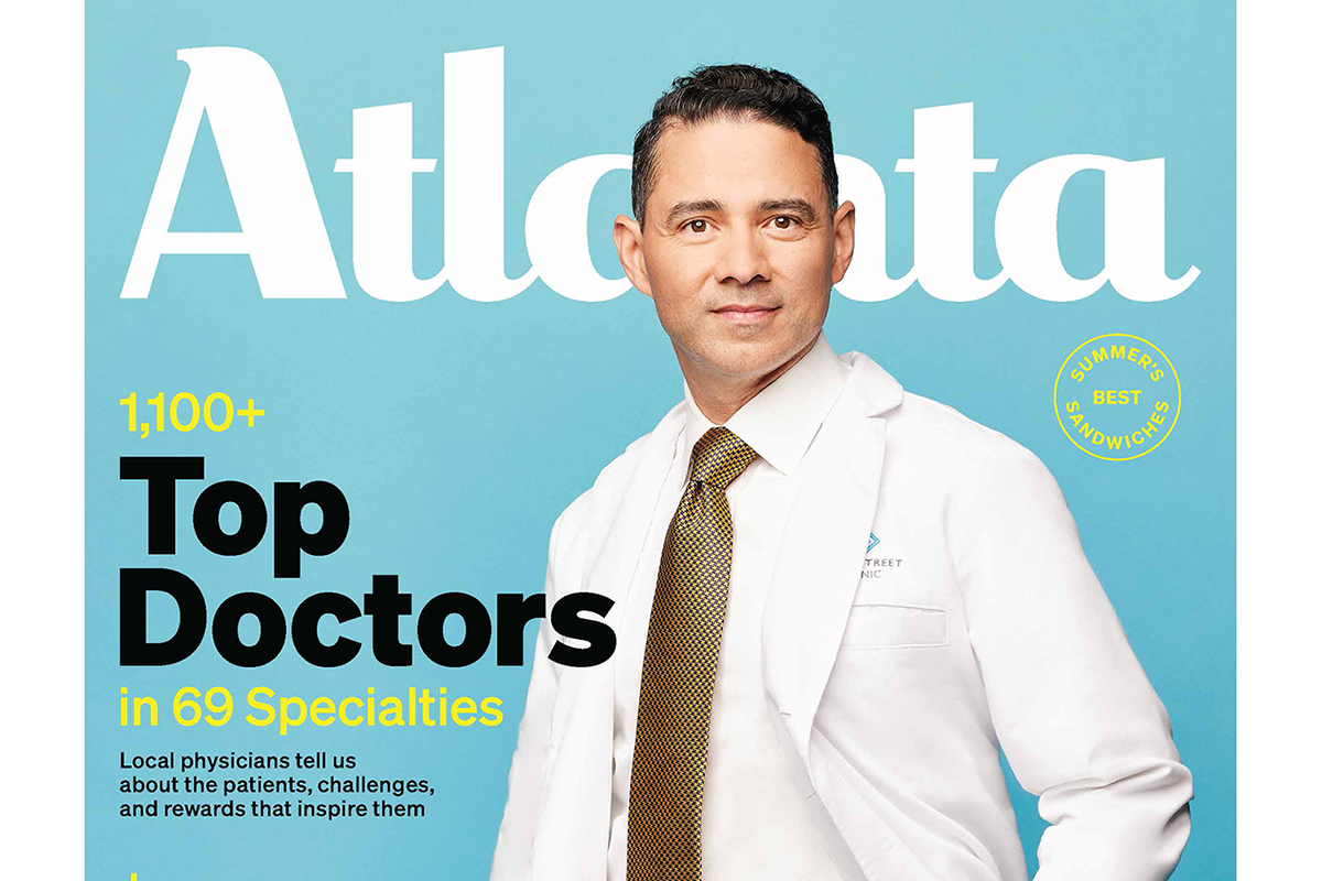 Cover of Atlanta magazine's 2023 Top Doctors issue