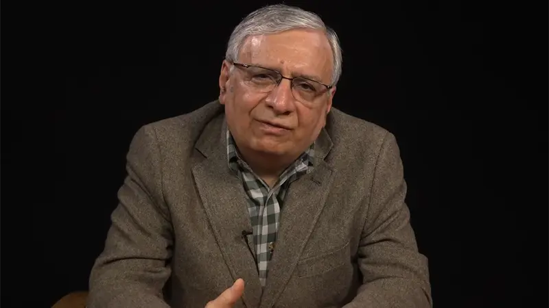 Dr. Ahmed during a video interview.