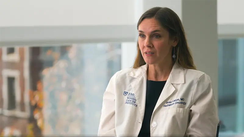 Dr. Bree Eaton during a video interview.