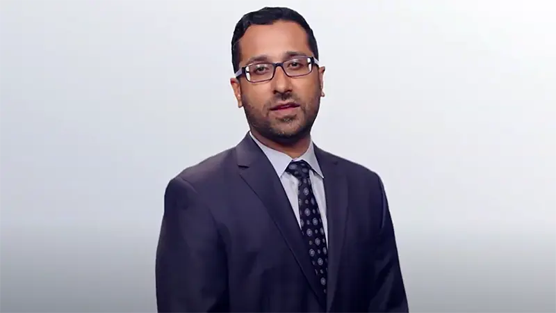 Dr. Khullar during a video interview.