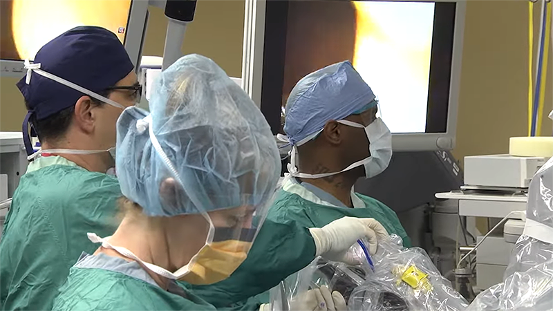 Dr. Rosen and team during a surgical procedure.