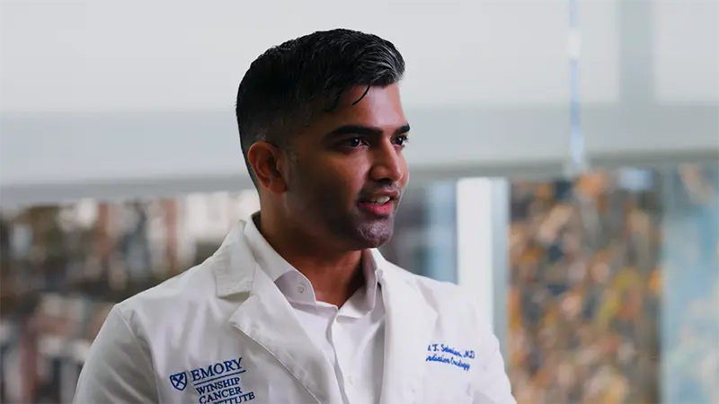 Dr. Nikhil during a video interview.