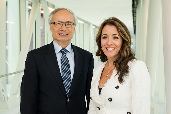 Haian Fu, PhD, and Kelly Goldsmith, MD