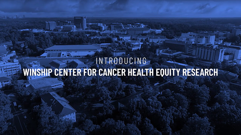Graphic "Introducing Winship Center for Cancer Health Equity Research"