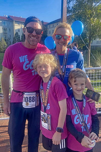 Ames family at the Winship 5K