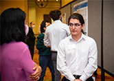 People at a scientific poster session